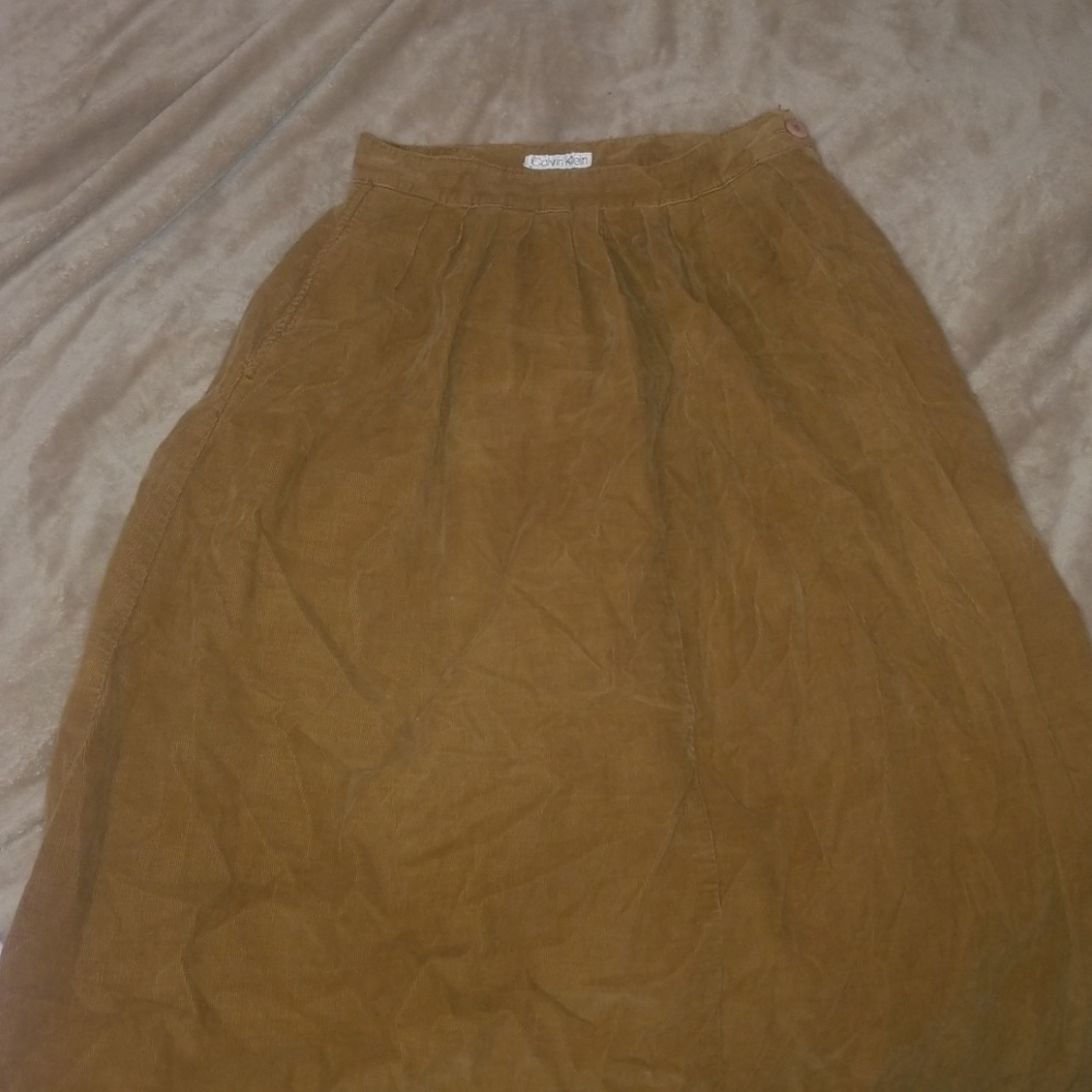 Calvin Klein midi corduroy skirt